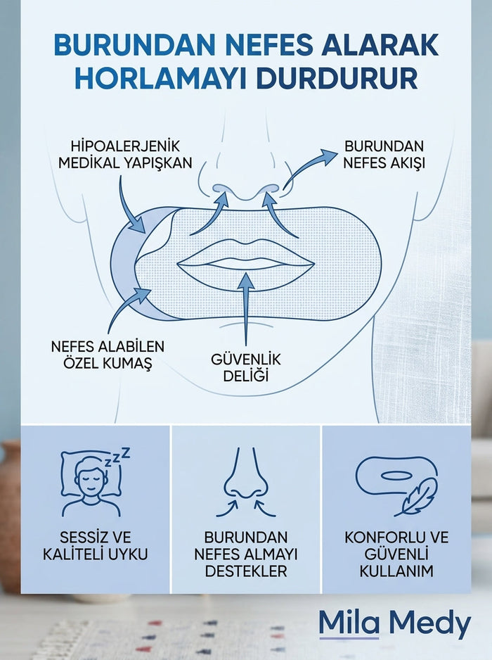 Mila Medy Anti Horlama Ağız Bandı 10